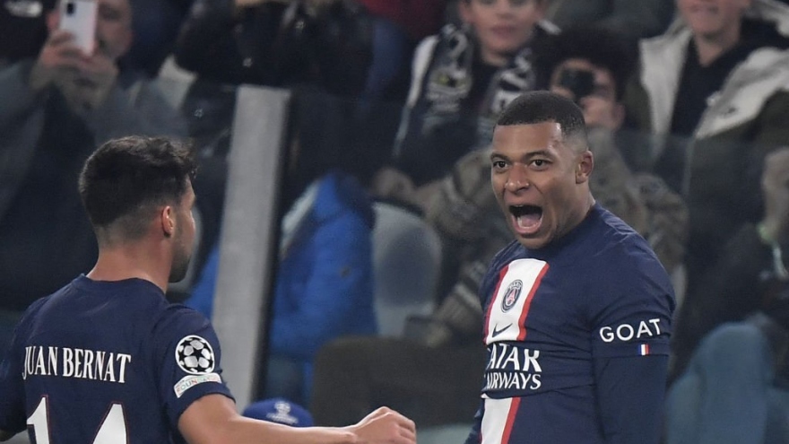 Thắng Juventus, PSG vẫn chỉ xếp nhì bảng ở Cúp C1 châu Âu