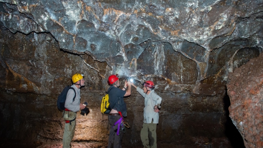 Phát hiện mới về hệ thống hang động núi lửa trong Công viên địa chất toàn cầu UNESCO 