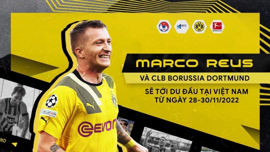 Marco Reus cùng Dortmund sang Việt Nam du đấu