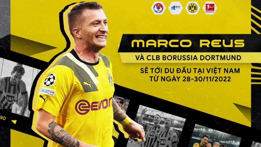 
        Marco Reus gửi lời chào tới người hâm mộ Việt Nam
                  
                              