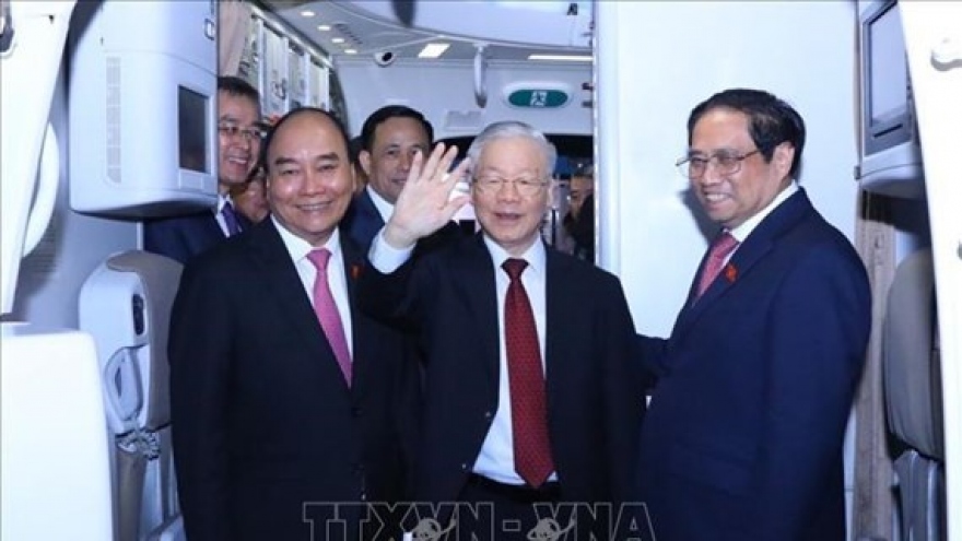 Top Vietnamese Party leader wraps up China visit 