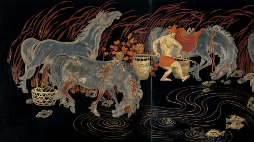 Vietnamese lacquer painting sold for EUR390,000 at French auction