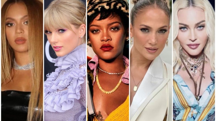 Rihanna, Taylor Swift lọt danh sách những nữ ca sĩ giàu nhất thế giới năm 2022