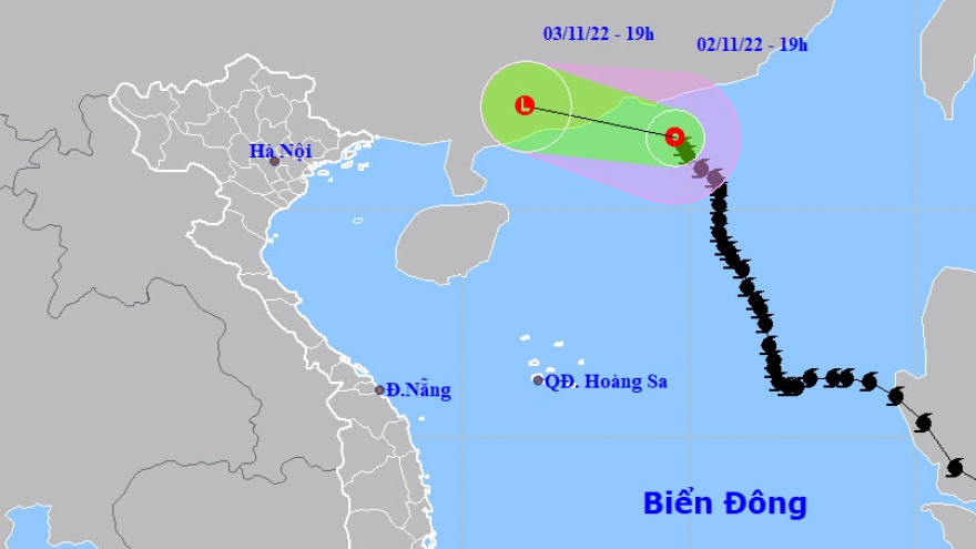 Bão số 7 đã suy yếu thành áp thấp nhiệt đới