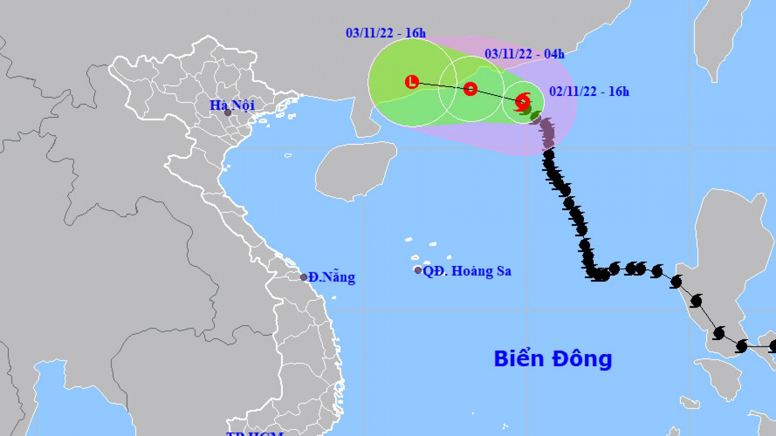 Bão suy yếu thành áp thấp, không ảnh hưởng trực tiếp đến nước ta