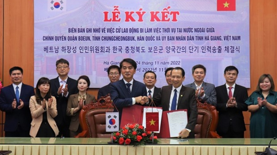 Ha Giang province, RoK’s Beoun county cooperate in labour export