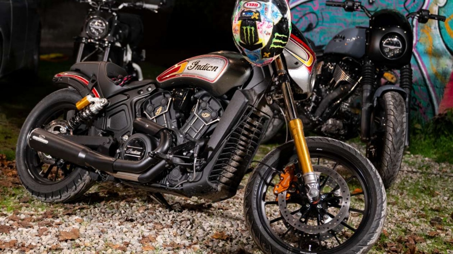 Chiêm ngưỡng Indian Scout Rogue với phiên bản custom bởi Hardnine Choppers