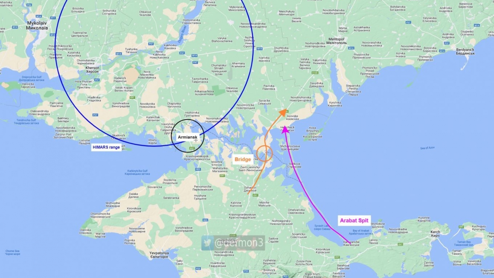 Nga mở các tuyến đường tiếp tế bí mật từ Crimea để tránh cuộc tấn công của Ukraine