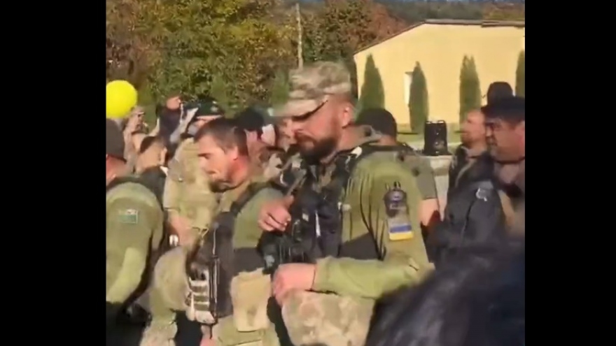 Hình ảnh quân Ukraine tiến vào thành phố Kherson 