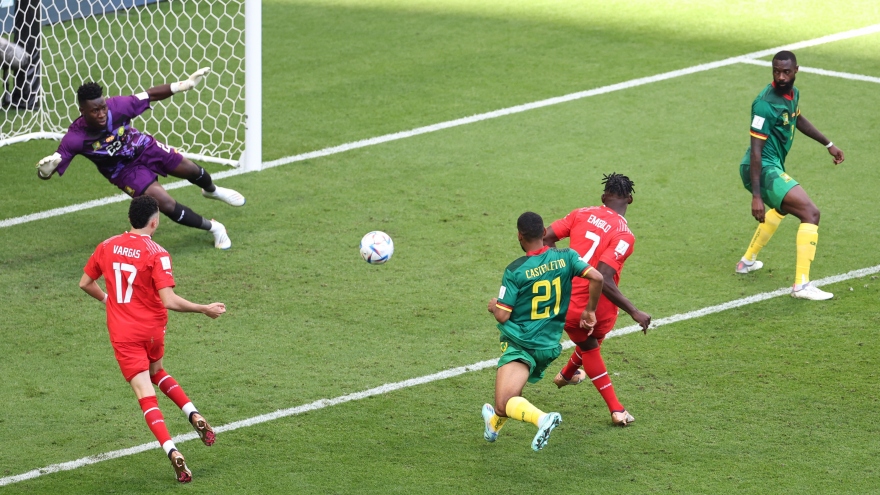 Kết quả World Cup 2022: Thuỵ Sĩ thắng thuyết phục Cameroon