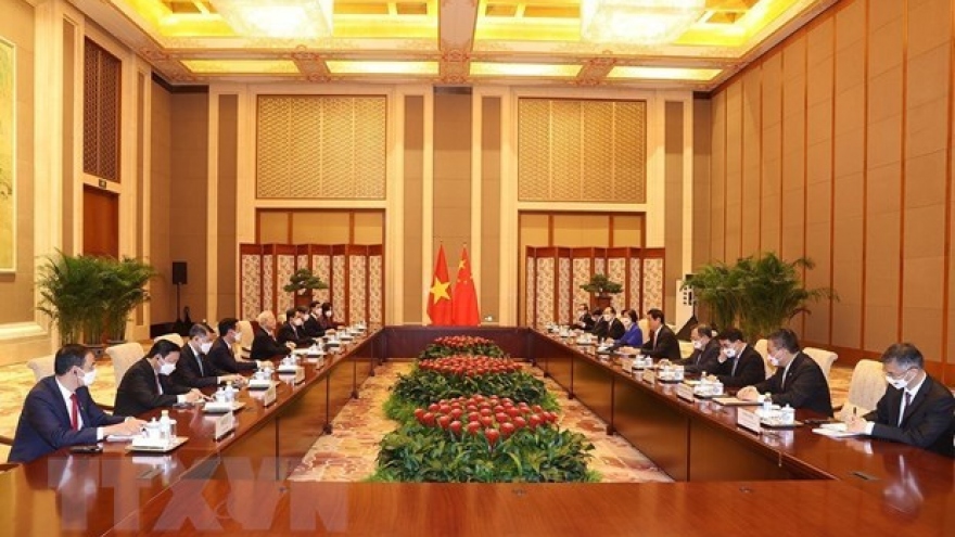 Party chief affirms support for Vietnam-China legislative ties