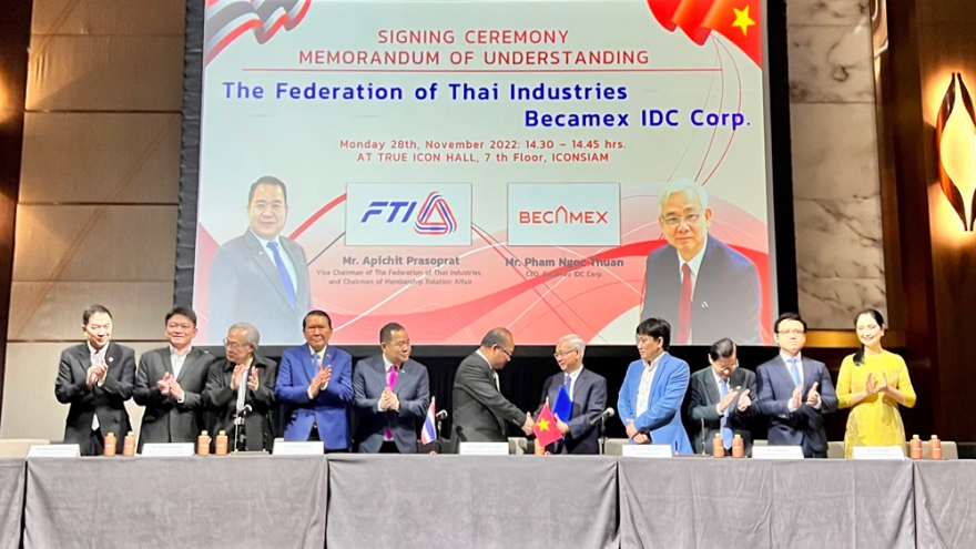 Becamex IDC ký hợp tác với Liên đoàn công nghiệp Thái Lan