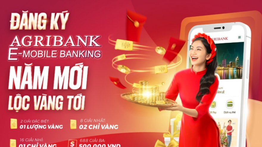 Hơn 4,6 tỷ đồng quà tặng cho khách hàng mở tài khoản Agribank E-Mobile Banking