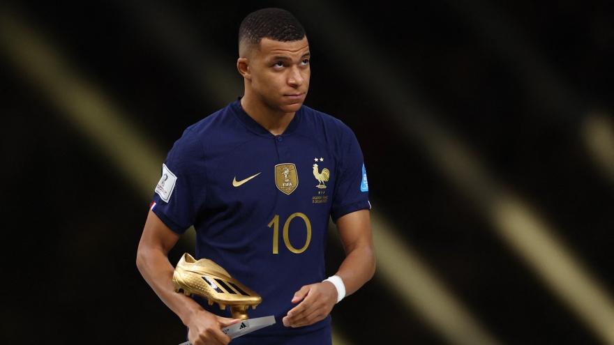 Vượt qua Messi, Mbappe ẵm danh hiệu “Vua phá lưới” World Cup 2022