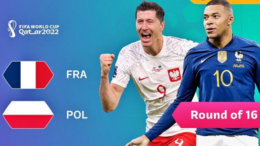 Link xem trực tiếp bóng đá Pháp vs Ba Lan 22h ngày 4/12