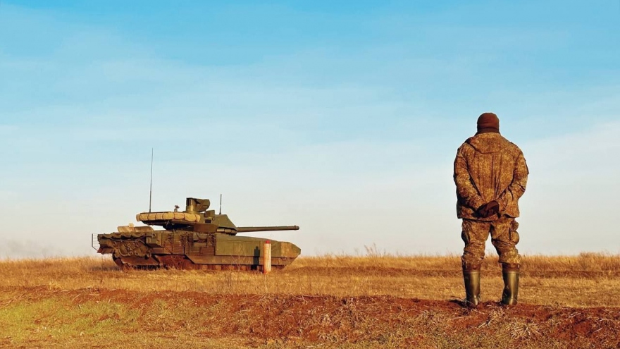 Nga chuẩn bị đưa xe tăng T-14 hiện đại nhất tới chiến trường Donbass?
