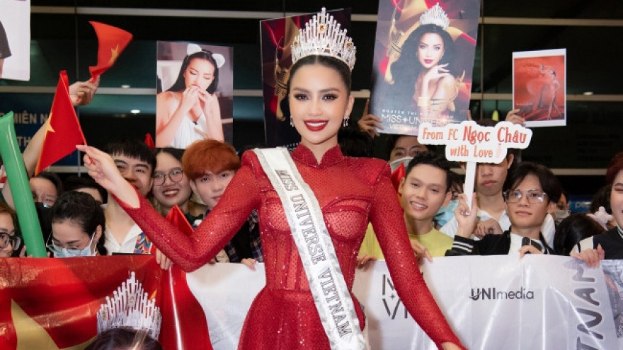Ngoc Chau heads to US for Miss Universe 2022