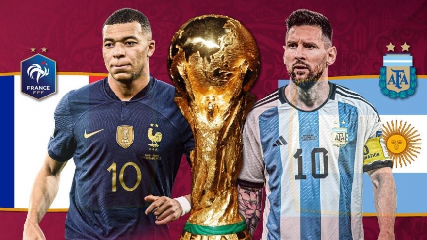 Link xem trực tiếp chung kết World Cup 2022 Pháp vs Argentina, 22h ngày 18/12