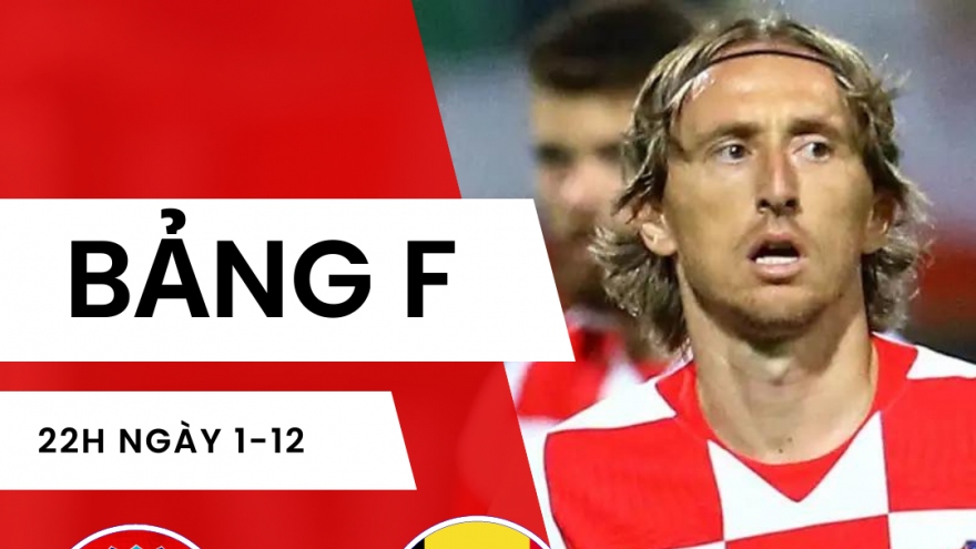 Link xem trực tiếp bóng đá Croatia vs Bỉ, 22h ngày 1/12