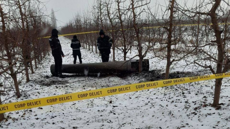 Mảnh vỡ tên lửa rơi xuống Moldova, gần biên giới Ukraine