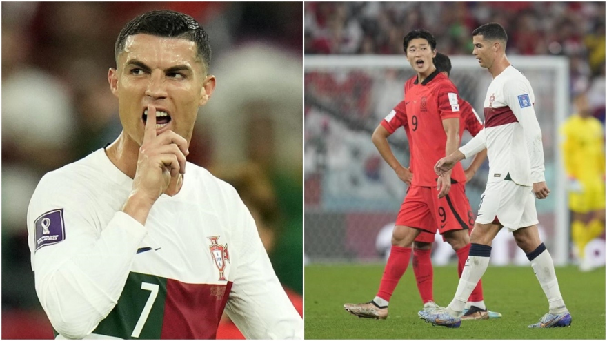 Cristiano Ronaldo nổi cáu với cầu thủ Hàn Quốc