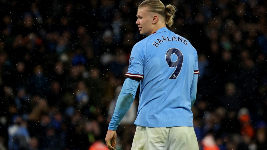 Haaland lại lập kỷ lục, ghi bàn hơn cả đội Everton