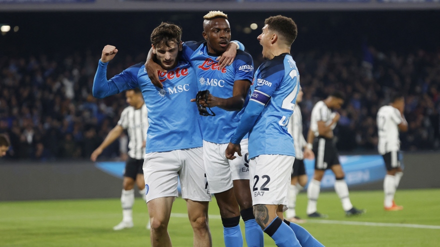 Song sát Osimhen - Kvaratskhelia toả sáng, Napoli đại thắng Juventus