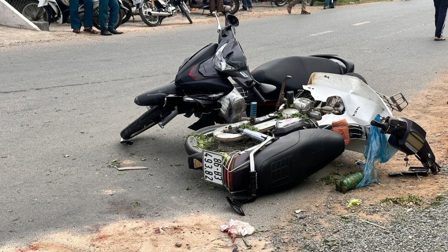 Hai vợ chồng tại Bình Thuận tử nạn trên đường đi chợ