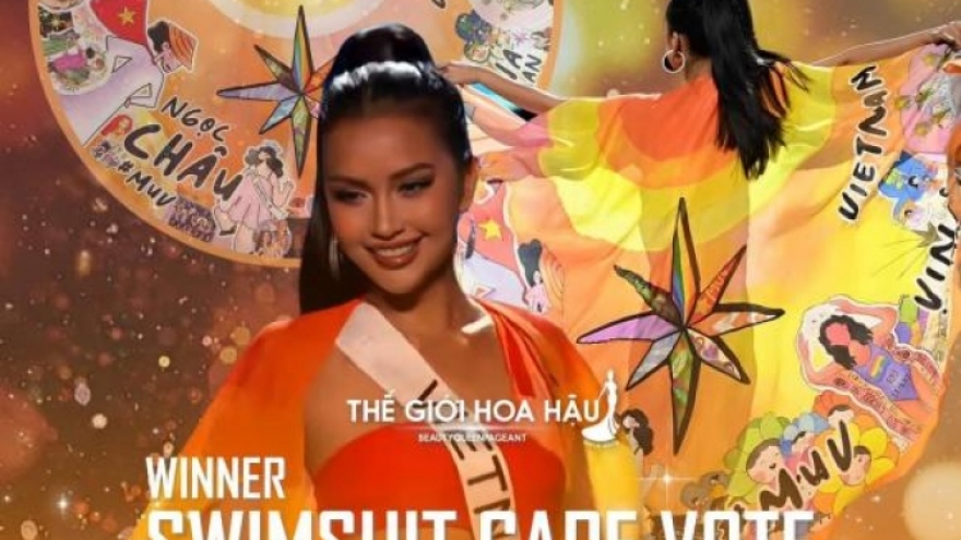 Ngoc Chau wins swimsuit cape vote at Miss Universe 2022