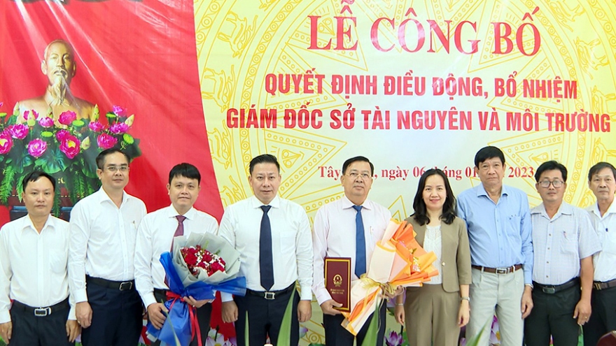 Tây Ninh điều động, bổ nhiệm 3 giám đốc sở