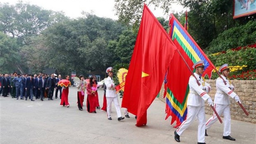 Incense offered to commemorate Hung Kings on Tet occasion