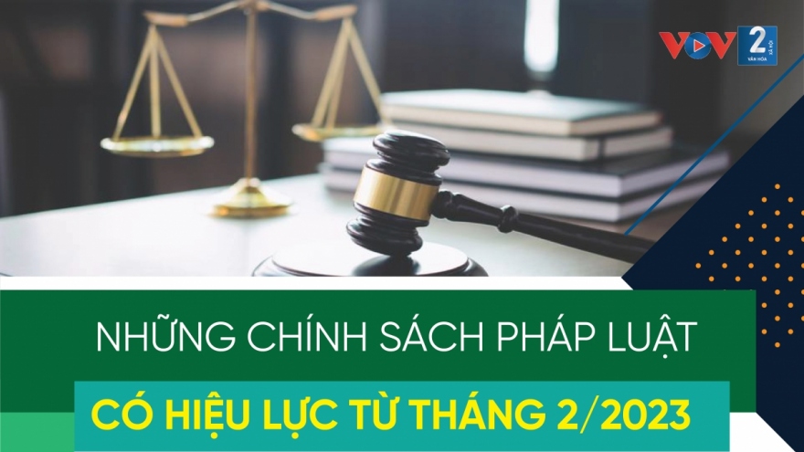 Những chính sách pháp luật có hiệu lực từ tháng 2/2023