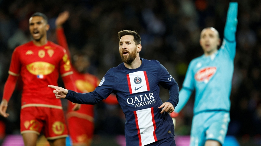 Lionel Messi ghi bàn, PSG thắng thuyết phục Angers