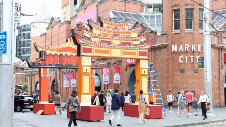 Thành phố Sydney trang hoàng đường phố đón Tết cổ truyền của người châu Á