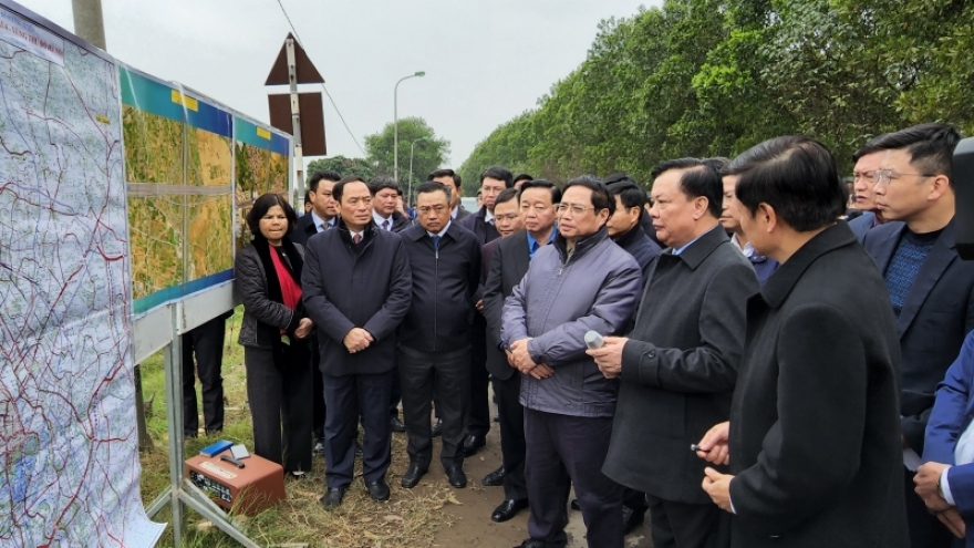 Kiểm tra Dự án đường Vành đai 4: Thủ tướng biểu dương Hà Nội, Bắc Ninh, Hưng Yên