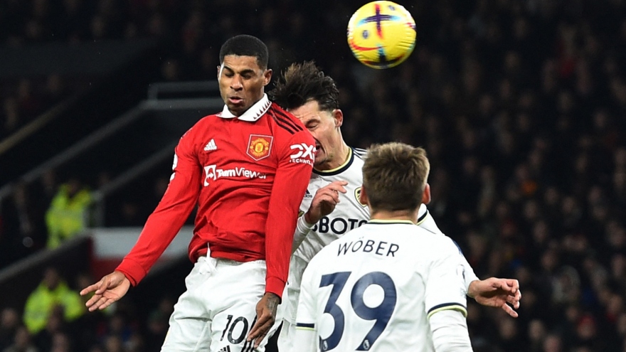 Kết quả Ngoại hạng Anh: Rashford và Sancho giúp MU thoát thua Leeds