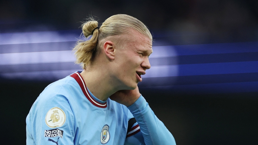 Haaland có thể lỡ trận ''đại chiến'' Arsenal - Man City