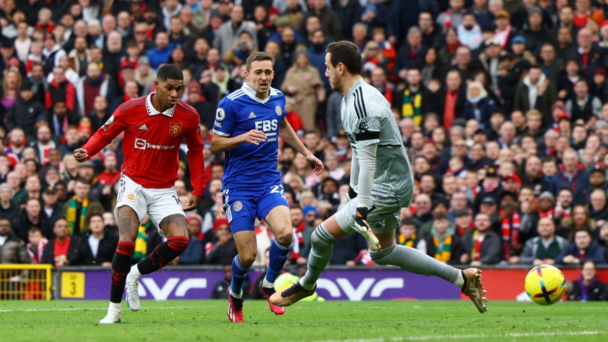 Rashford rực sáng, MU giành thắng lợi 3 sao trước Leicester City