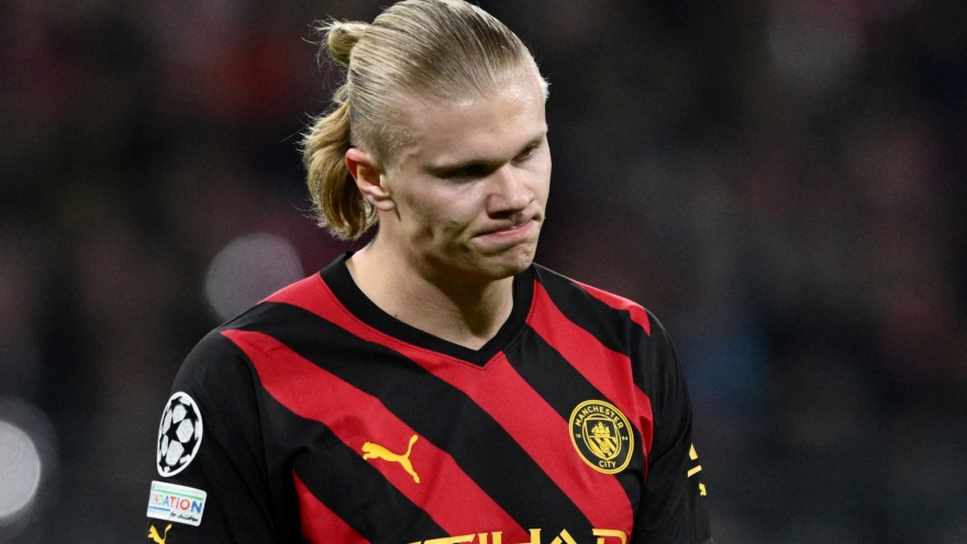 Erling Haaland mờ nhạt, Man City bị RB Leipzig cầm hòa