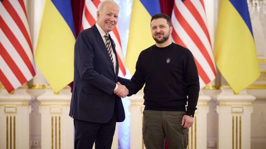 Tổng thống Mỹ Joe Biden thăm Kiev để khẳng định cam kết với Ukraine