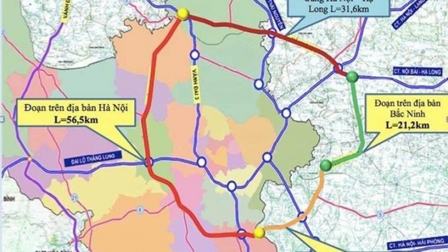 Tháng 6/2023, khởi công đường Vành đai 4 Hà Nội