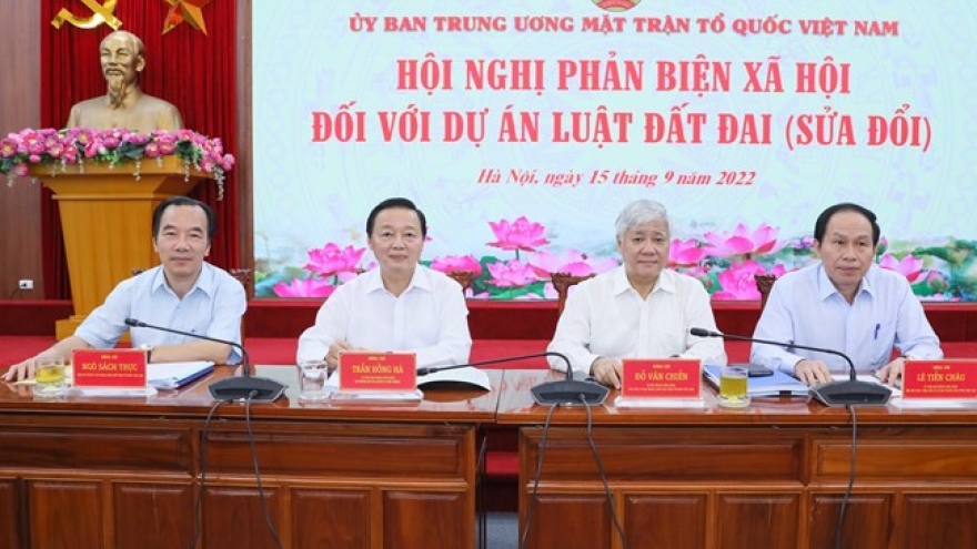 MTTQ Việt Nam lấy ý kiến nhân dân về Dự thảo Luật đất đai (sửa đổi) đến hết ngày 15/3