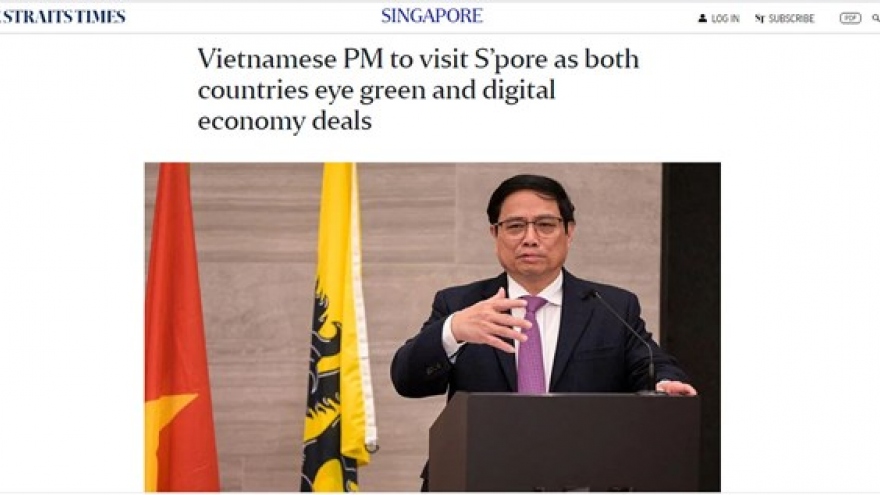 Singaporean daily features PM Chinh’s official visit