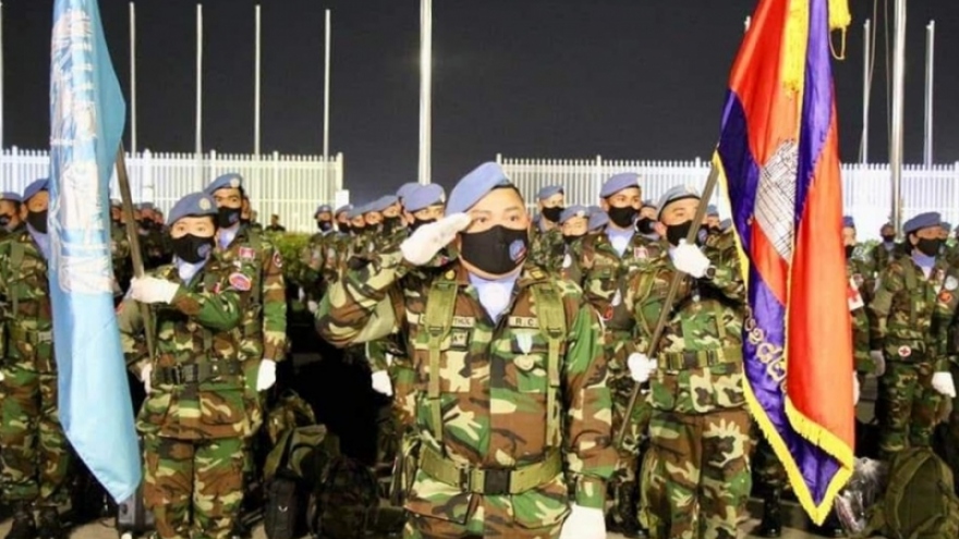Campuchia cử hơn 200 binh sỹ tham gia lực lượng mũ nồi xanh ở Lebanon