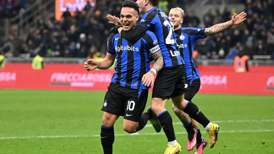 Kết quả bóng đá hôm nay 6/2: Martinez giúp Inter Milan đánh bại AC Milan