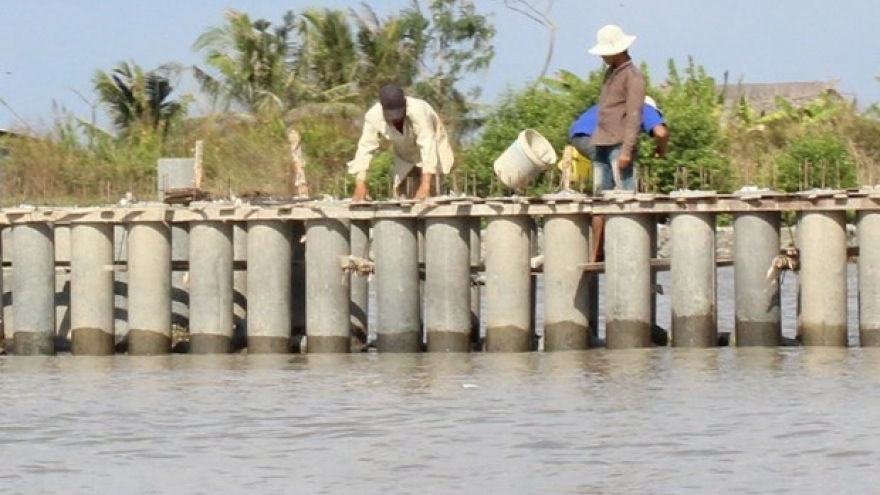 Efforts exerted to increase climate change adaptability of Mekong Delta urban systems