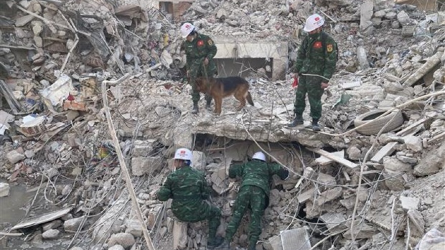 Vietnam’s rescue team discovers 15 sites with quake victims in Turkey so far