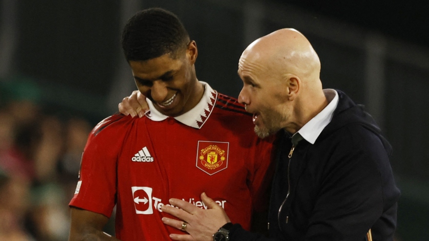 Rashford lập siêu phẩm, MU "vượt ải" Real Betis, thẳng tiến vào tứ kết Europa League