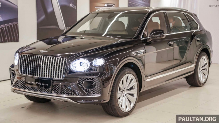 Ảnh chi tiết Bentley Bentayga EWB Azure trục cơ sở kéo dài, giá từ 13,2 tỷ đồng