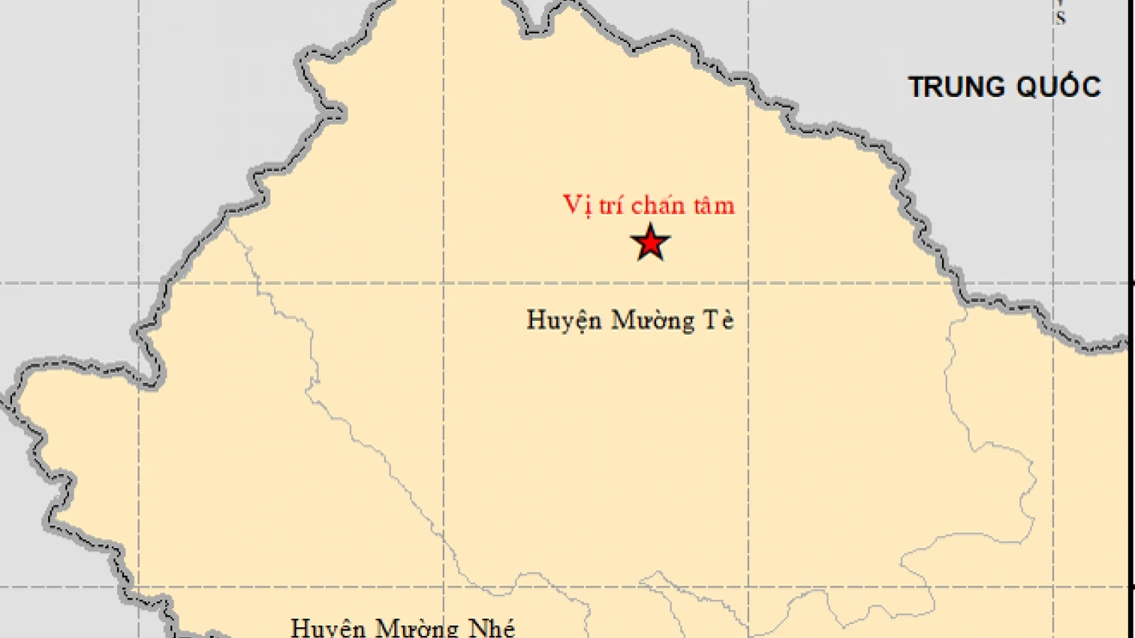 Động đất 4,4 độ richter tại Mường Tè (Lai Châu) gây rung lắc mạnh